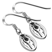 Scottish Thistle Sterling Silver Earrings - ep333h